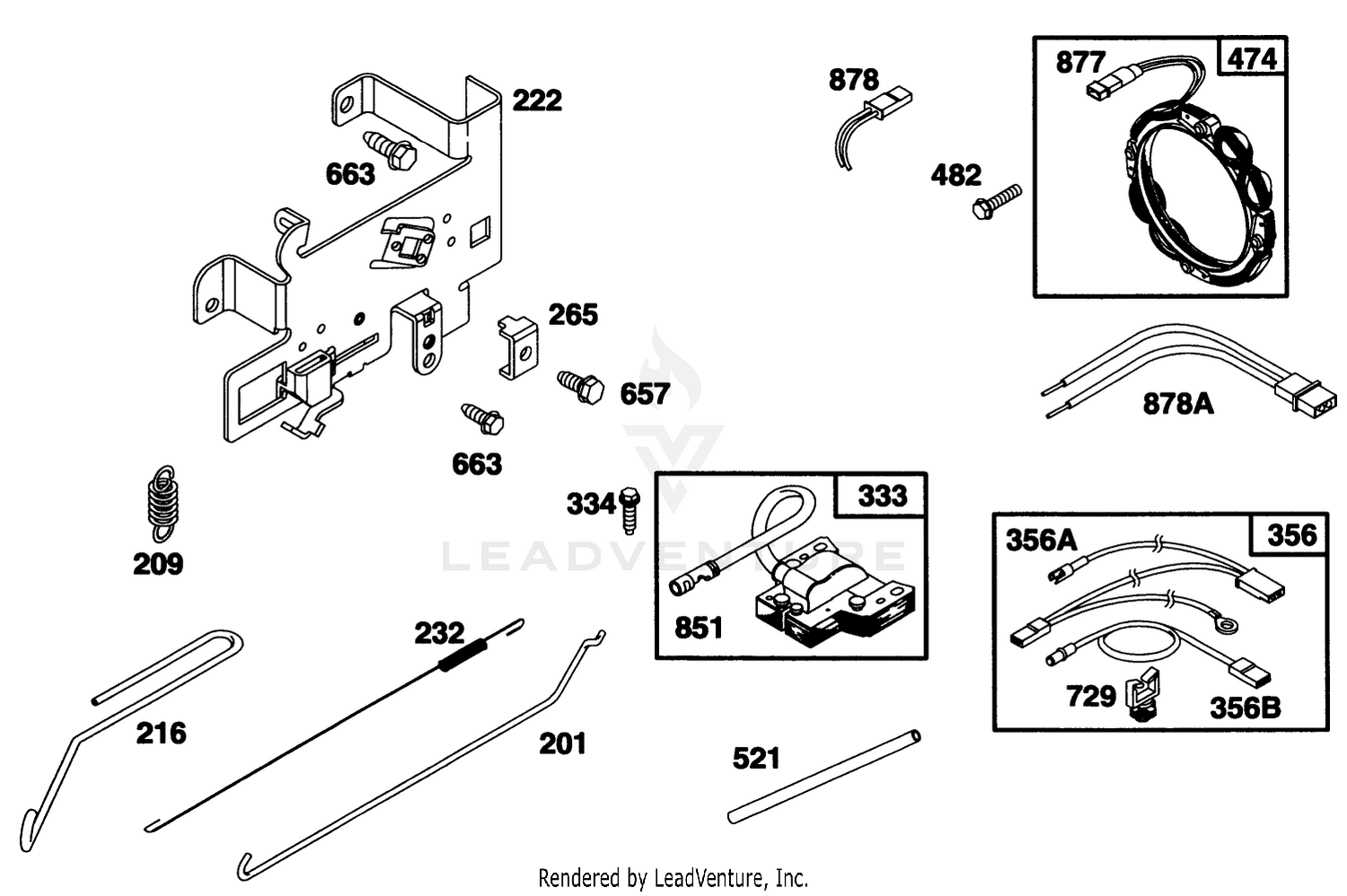 Engine Briggs  Stratton Model 28q777-0668-A1 6