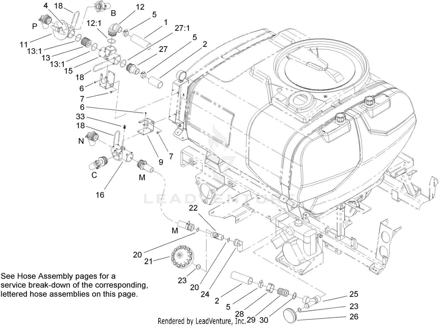 Sprayer Component Assembly No. 1