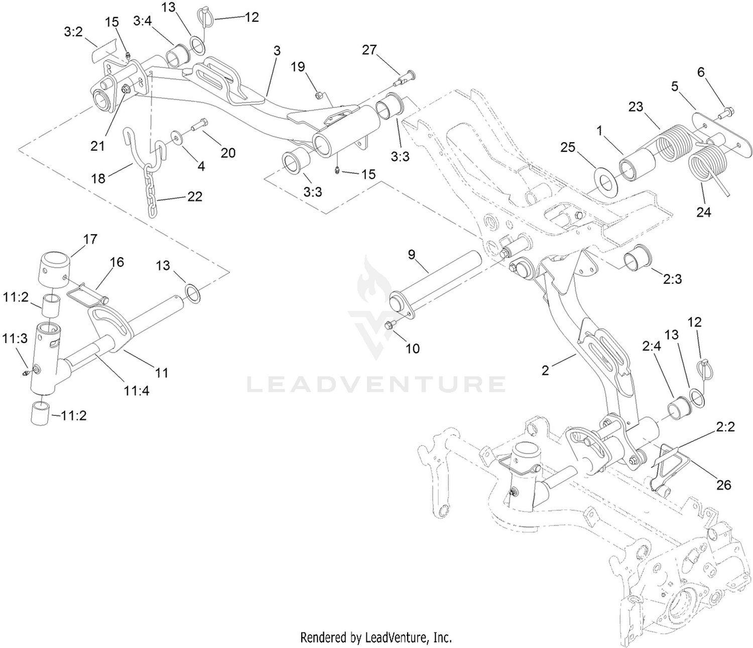 Rear Lift Arm Assembly