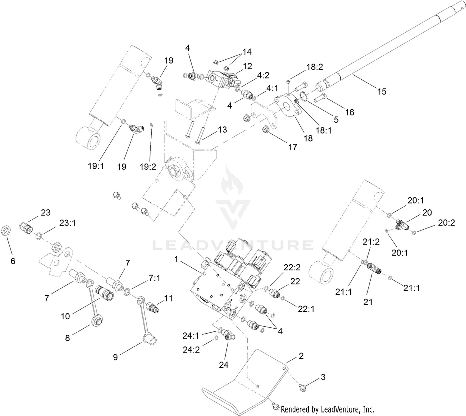 Valve, Manifold and Shaft Assembly