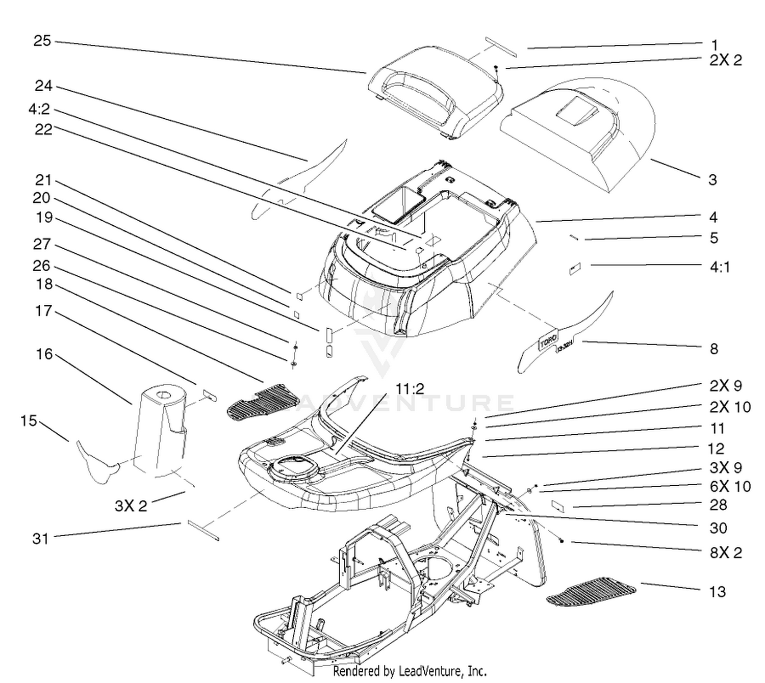 Body and Decal Assembly