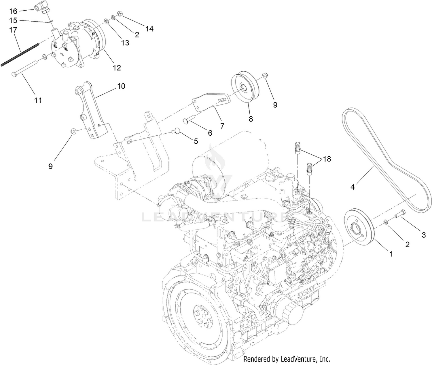 Air Conditioner Compressor Mount Assembly