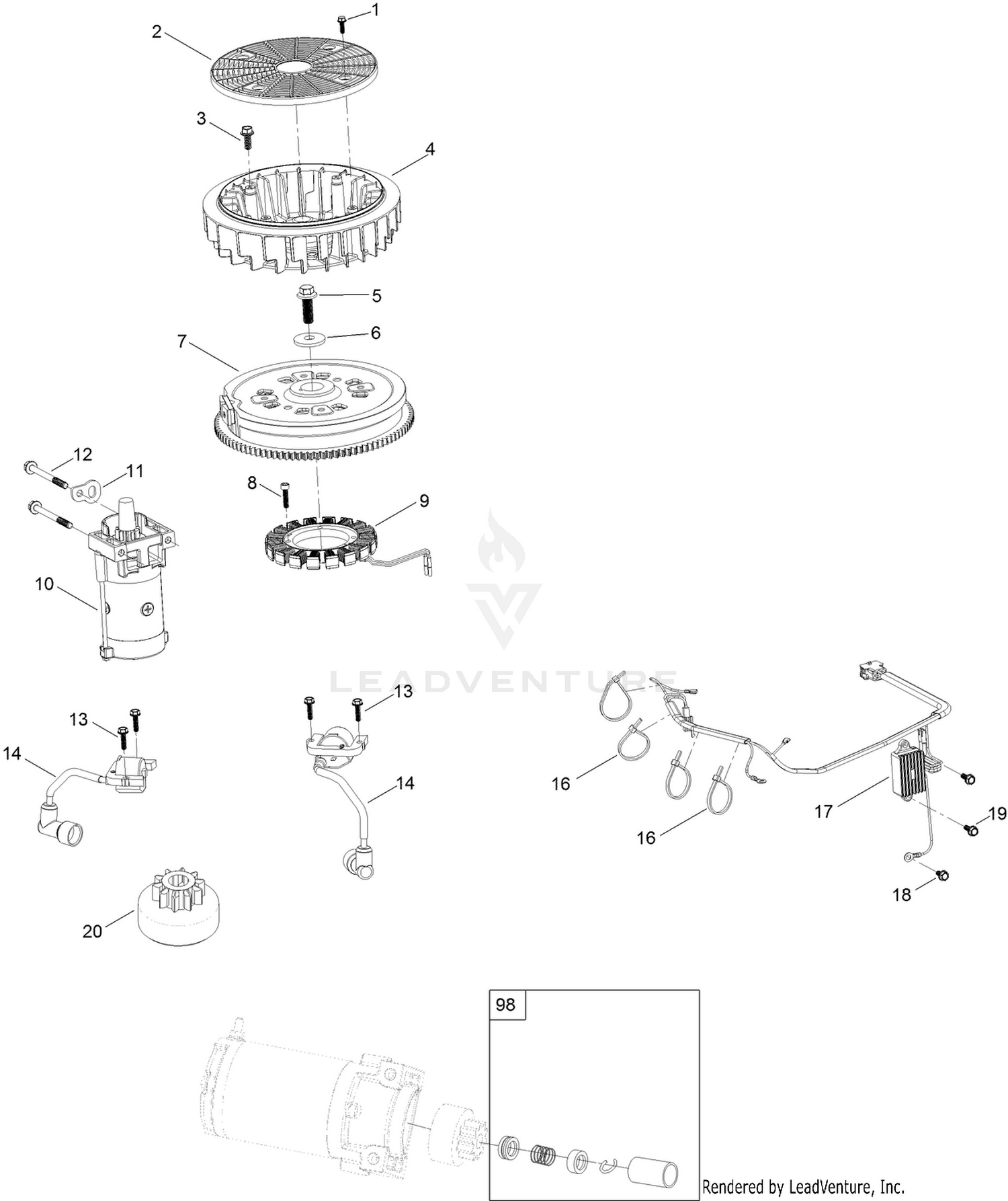 Ignition and Electrical Assembly