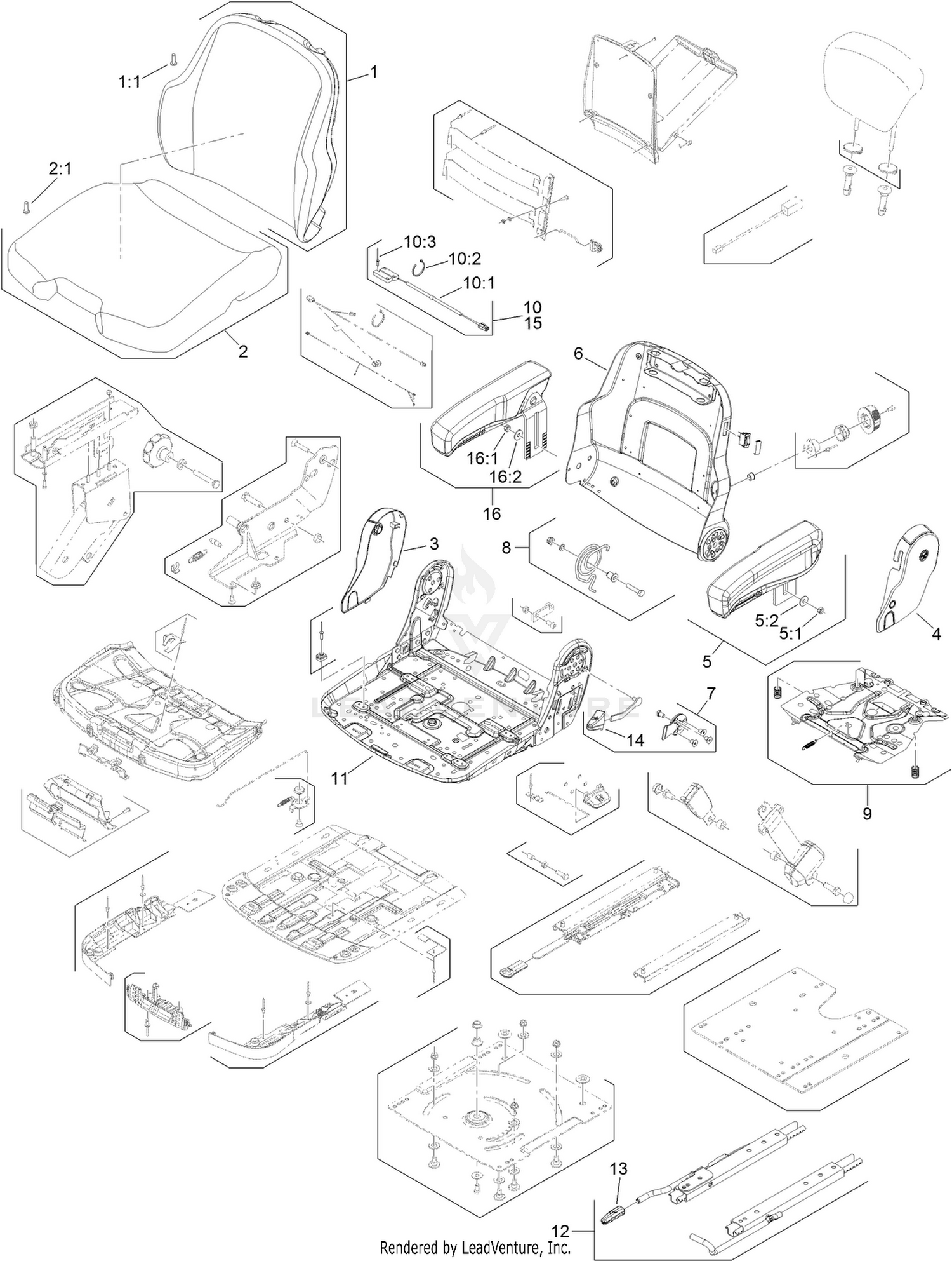 Premium Seat Assembly No. 138-3806