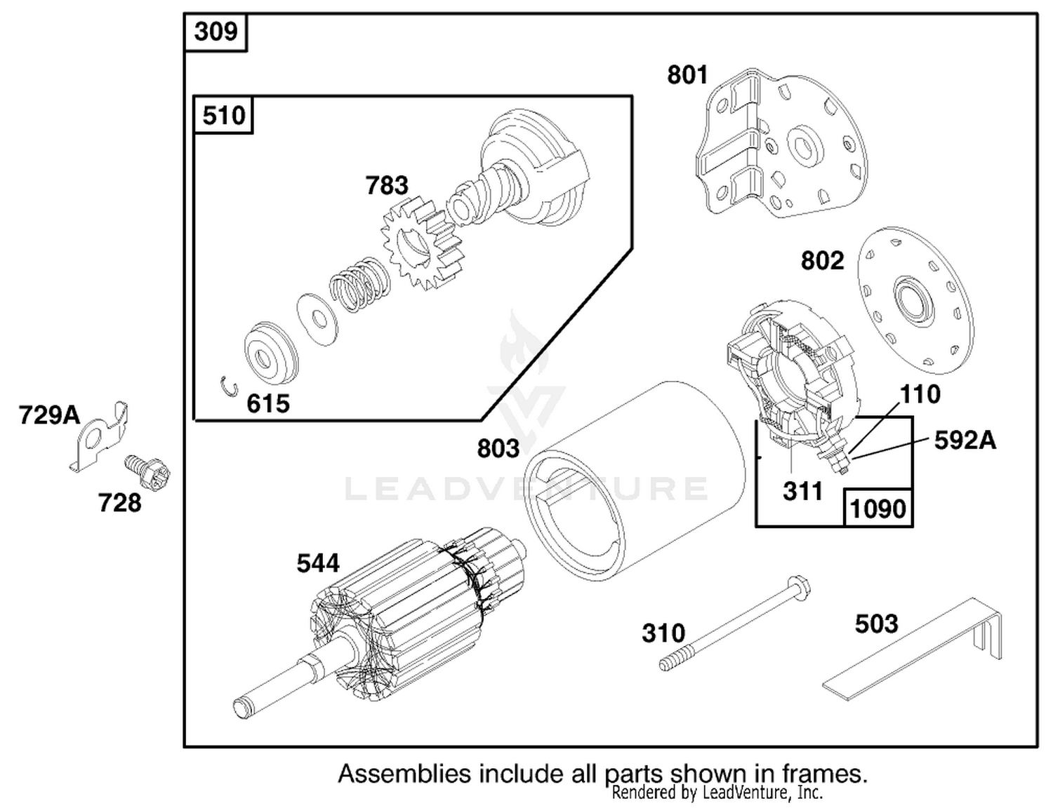 Engine Briggs  Stratton Model 283707-1156-E1 7