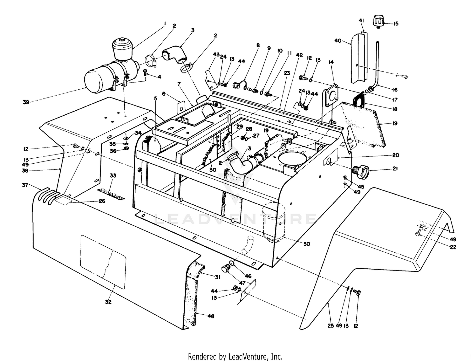 Fenders  Center Console Assembly
