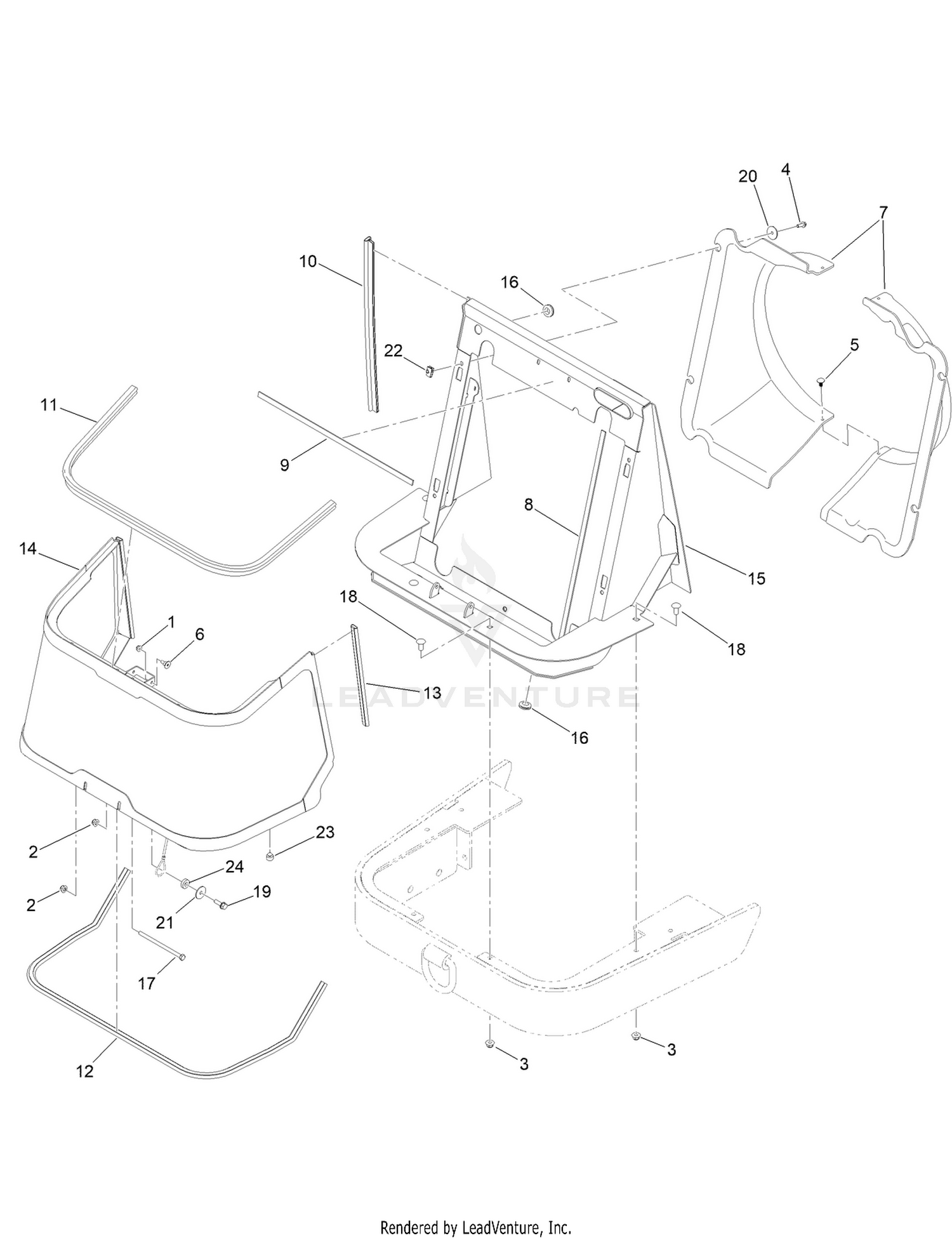 Screen and Support Assembly