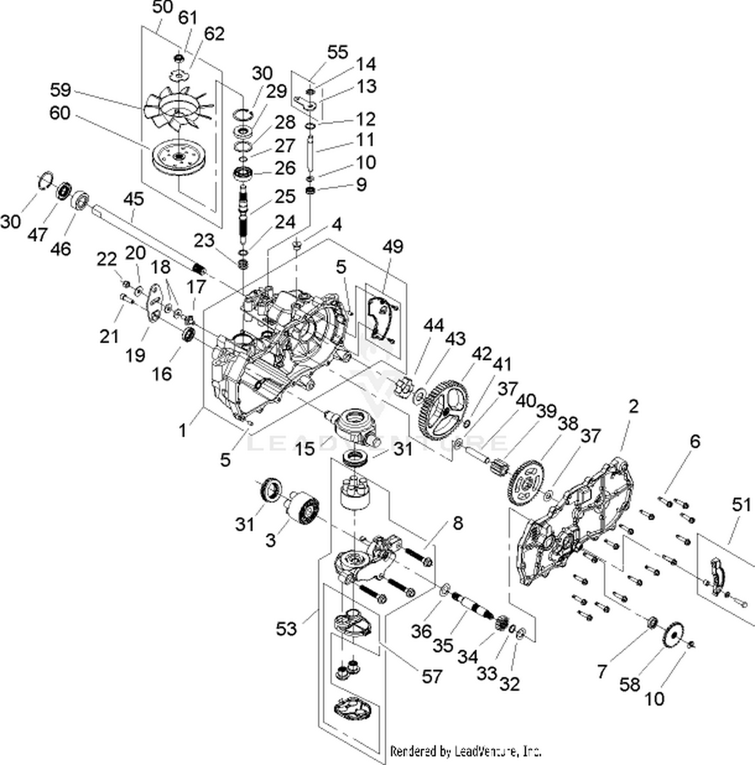 LH Hydrostat Assembly Part No. 108-2394