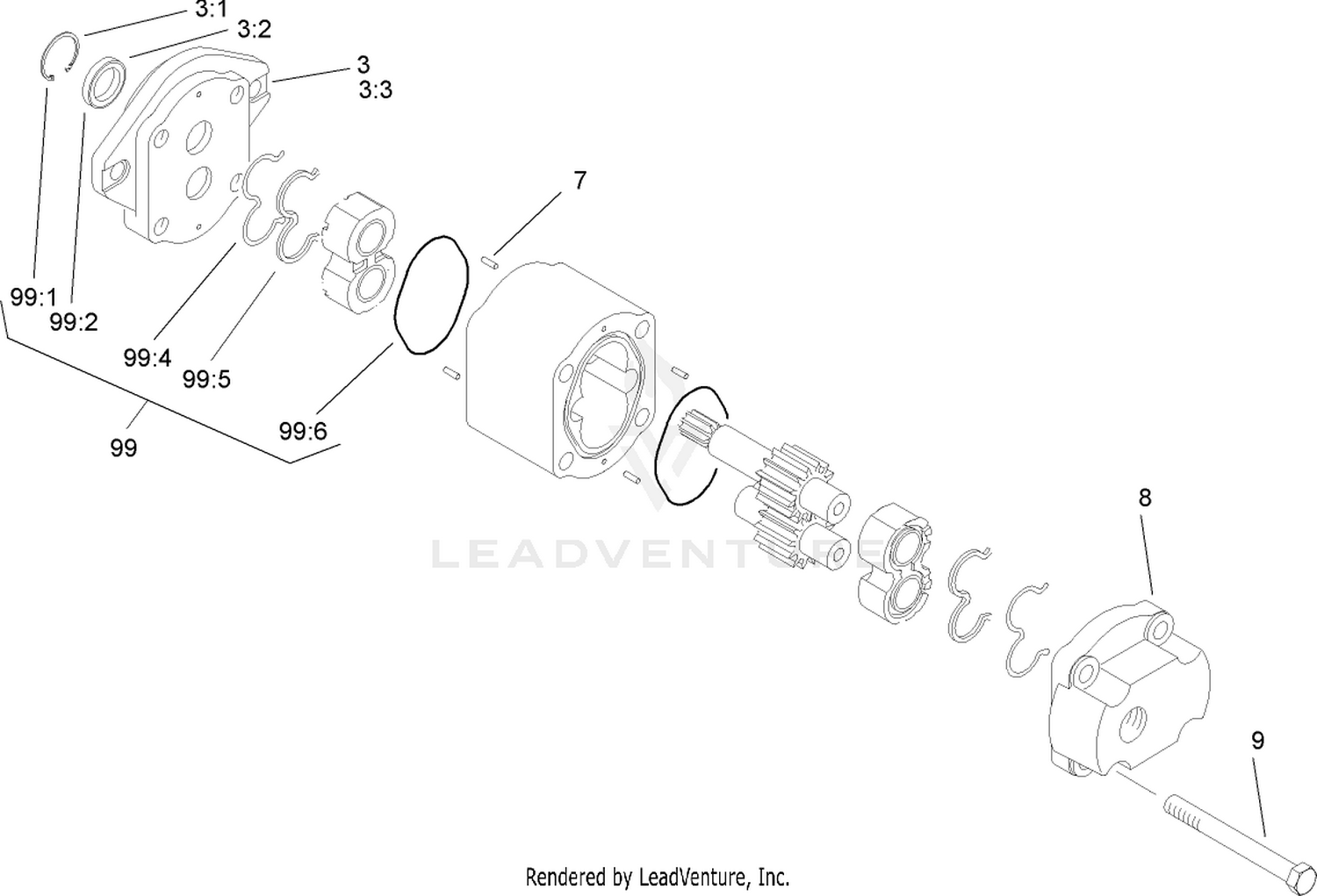 Gear Pump Assembly No. 99-6131