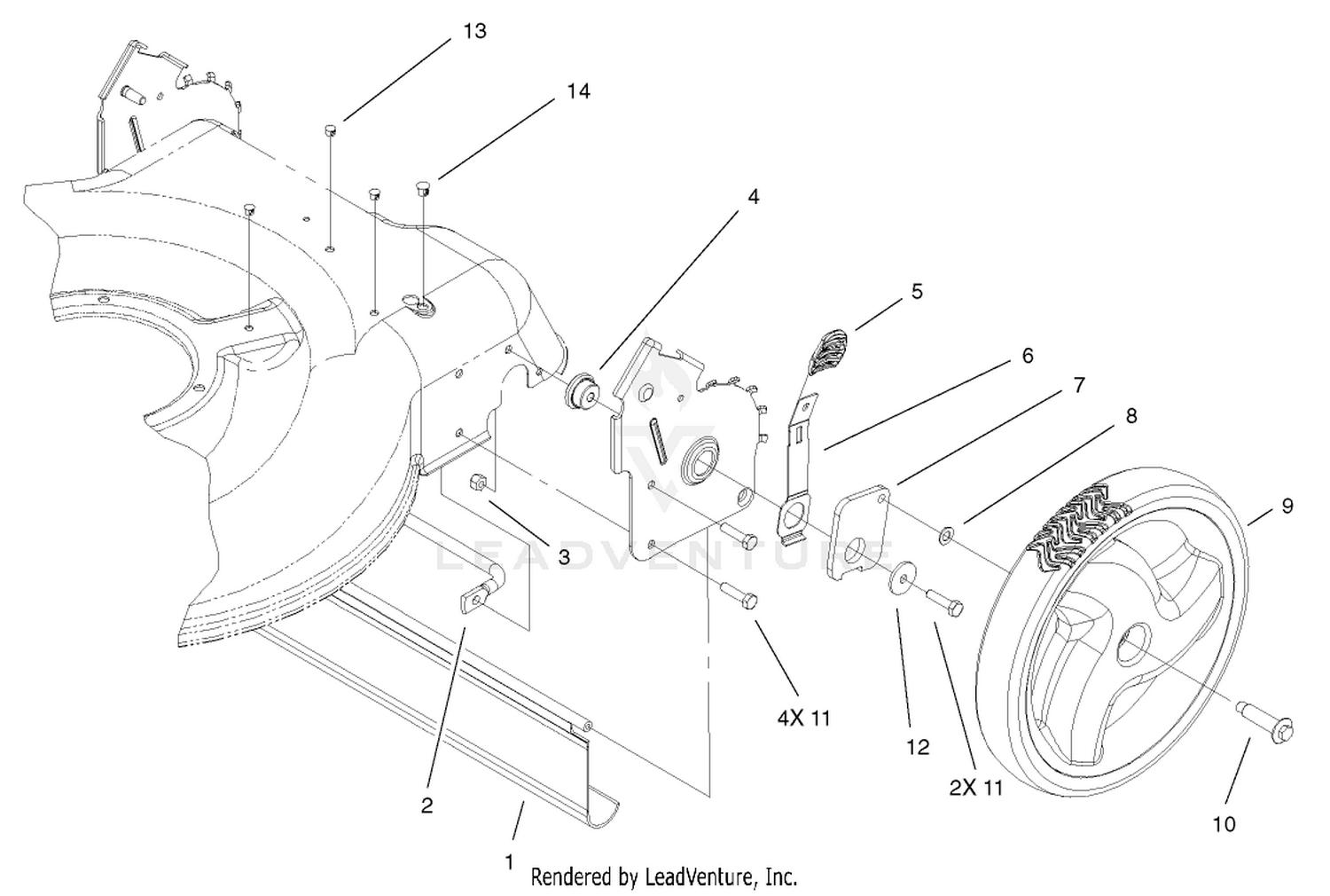 Rear Axle and High Wheel Assembly