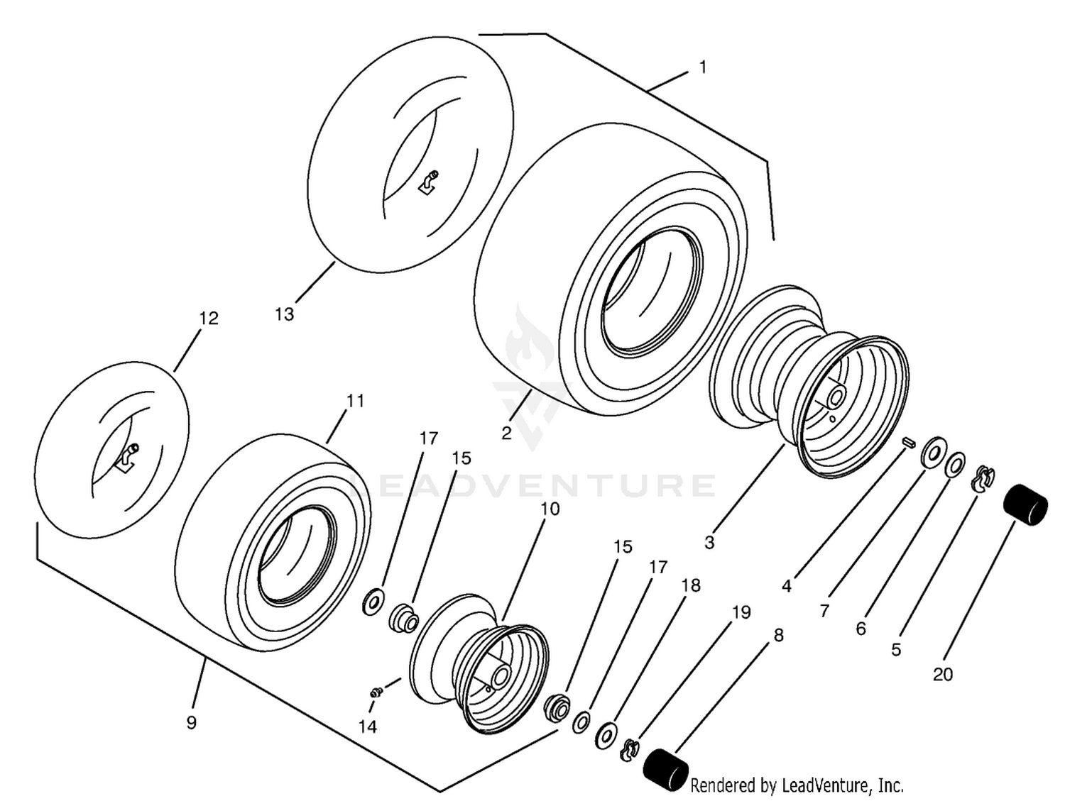 Wheels  Tires Assembly