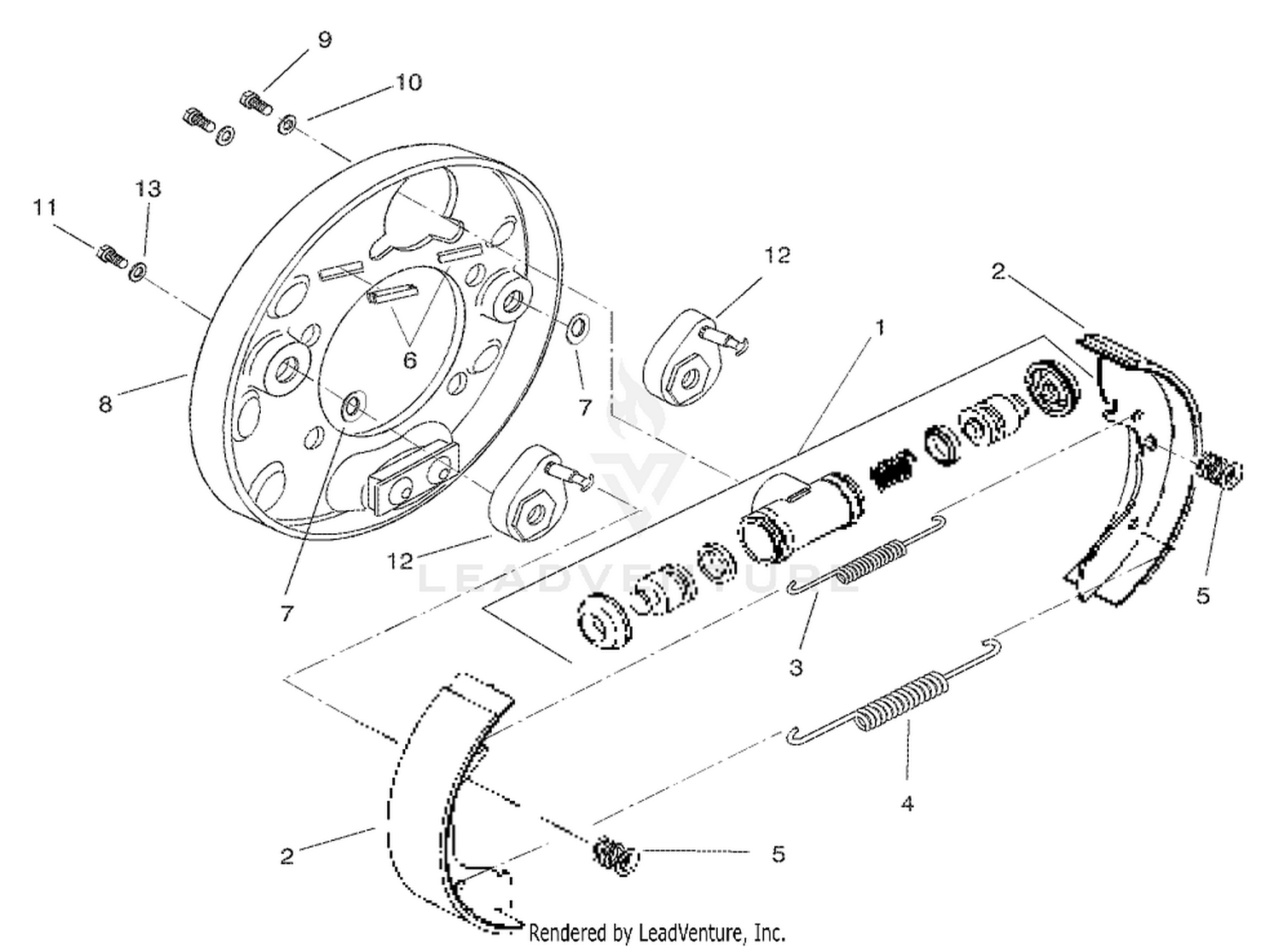 Front Brake Assembly No. 100-8285