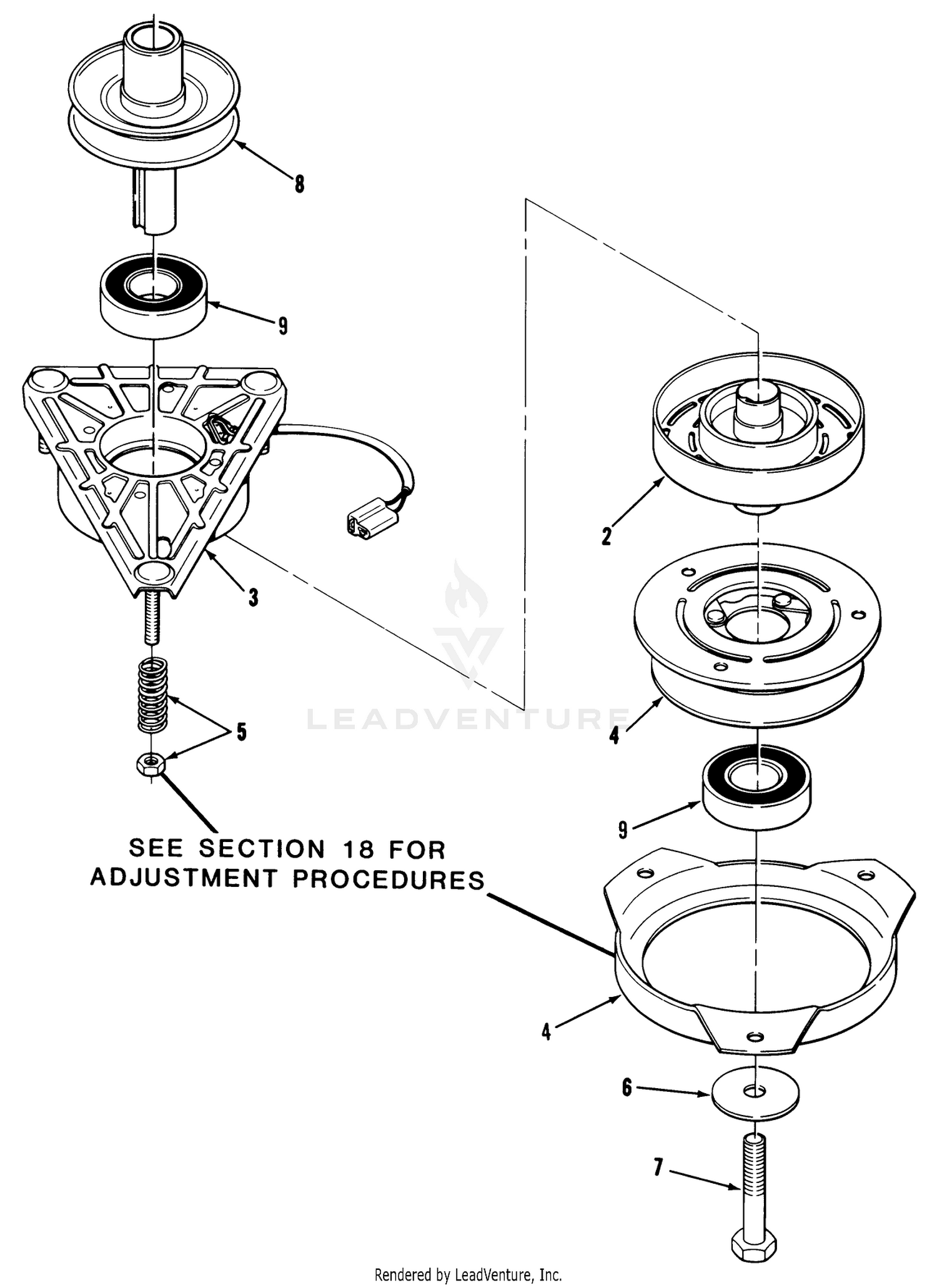 Engine Pulley  Pto Clutch Assembly