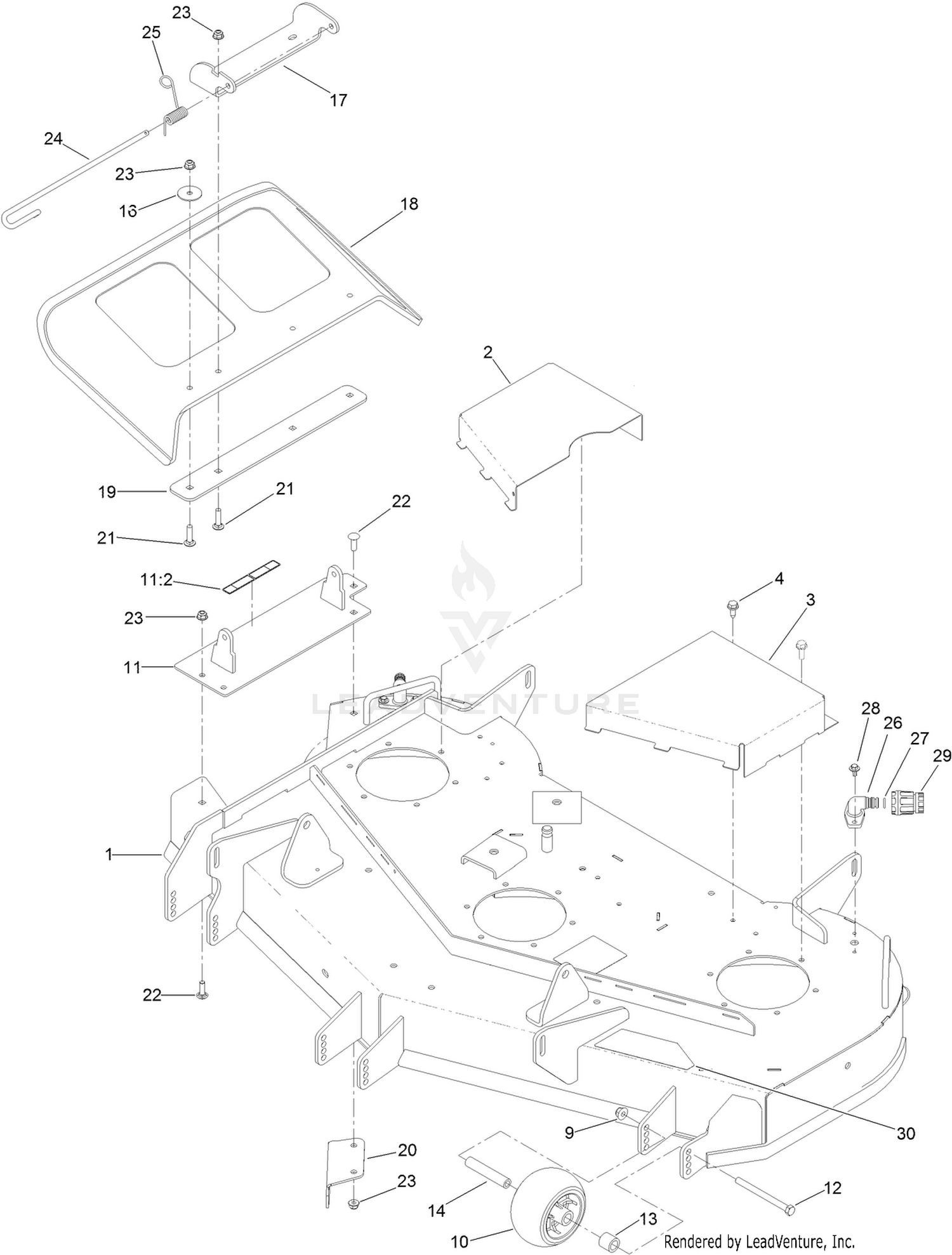 48 Inch Deck Assembly