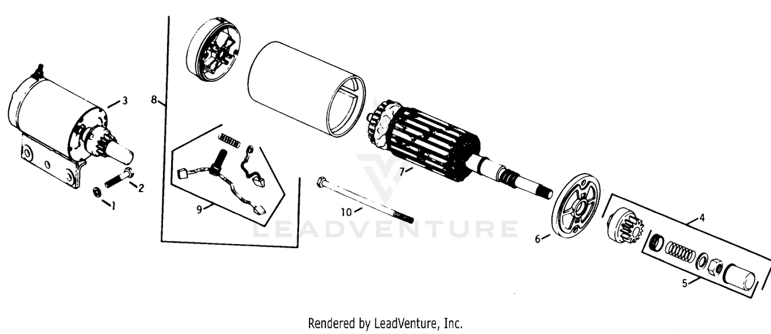 Electric Start-Engine Kohler Model No. K321s Spec. No. 60434 (continued)
