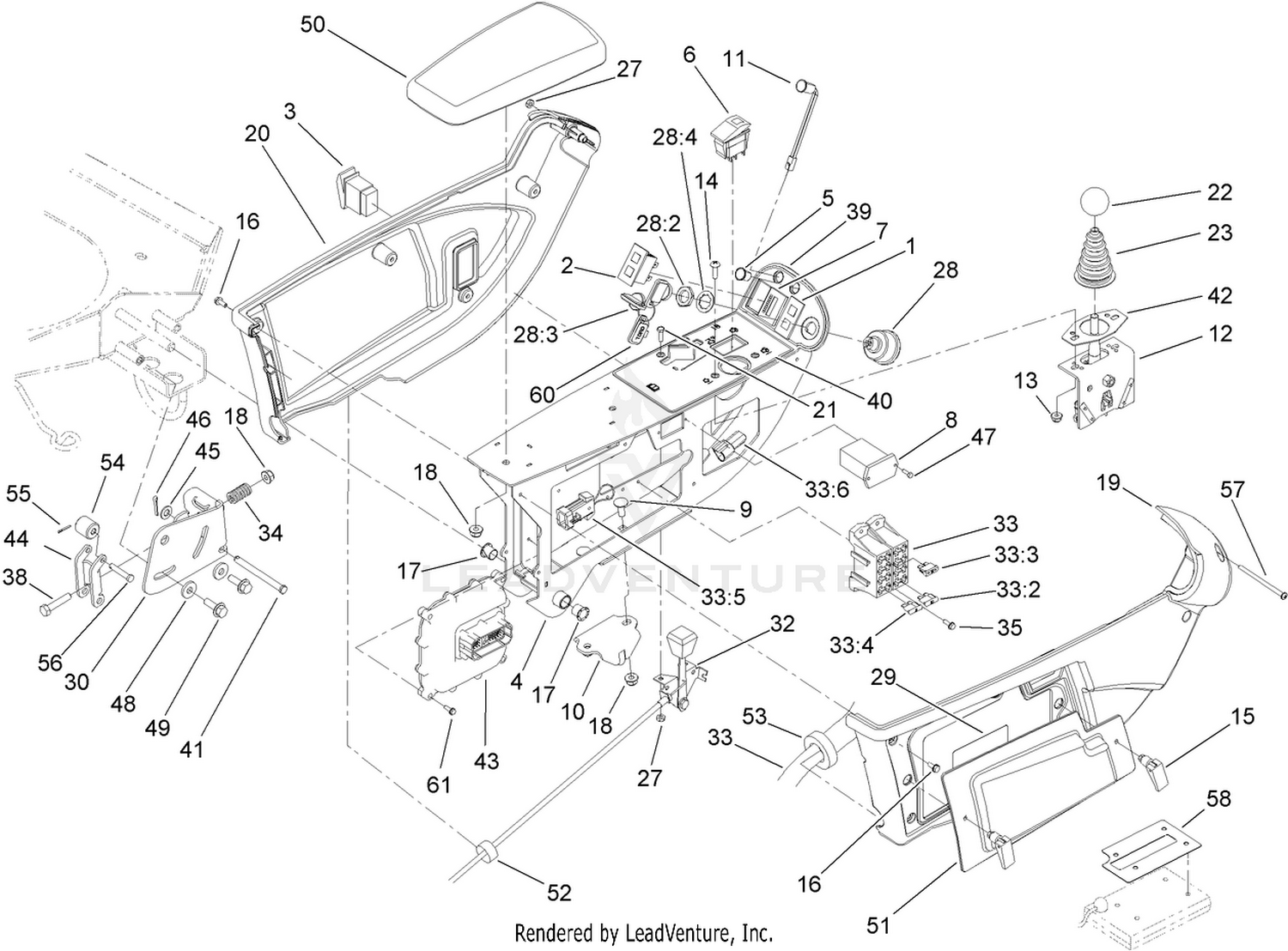 Console and Control Arm Assembly