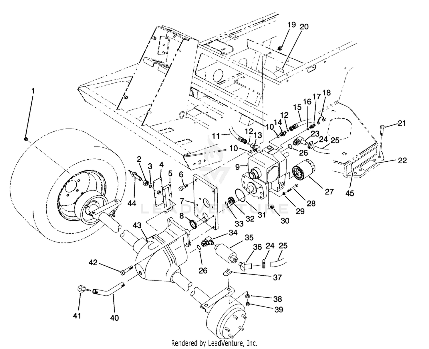 Front Axle  Transmission Assembly