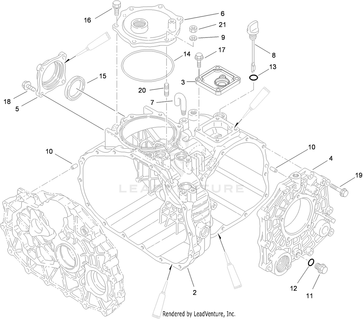 Case Assembly  Transaxle Assembly No. 115-7783