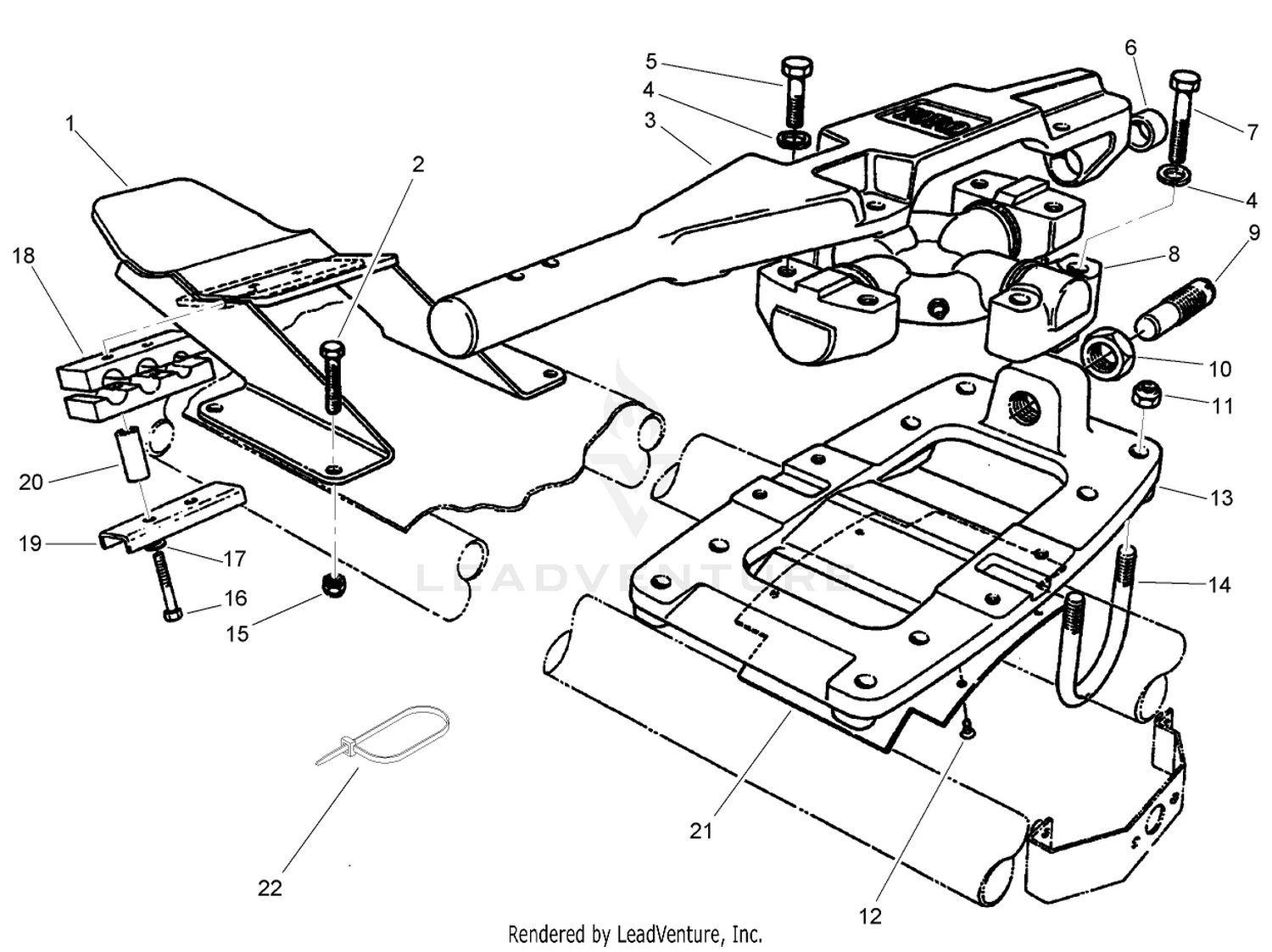 Cutting Unit No. 4 and 5 Floation Assemblies