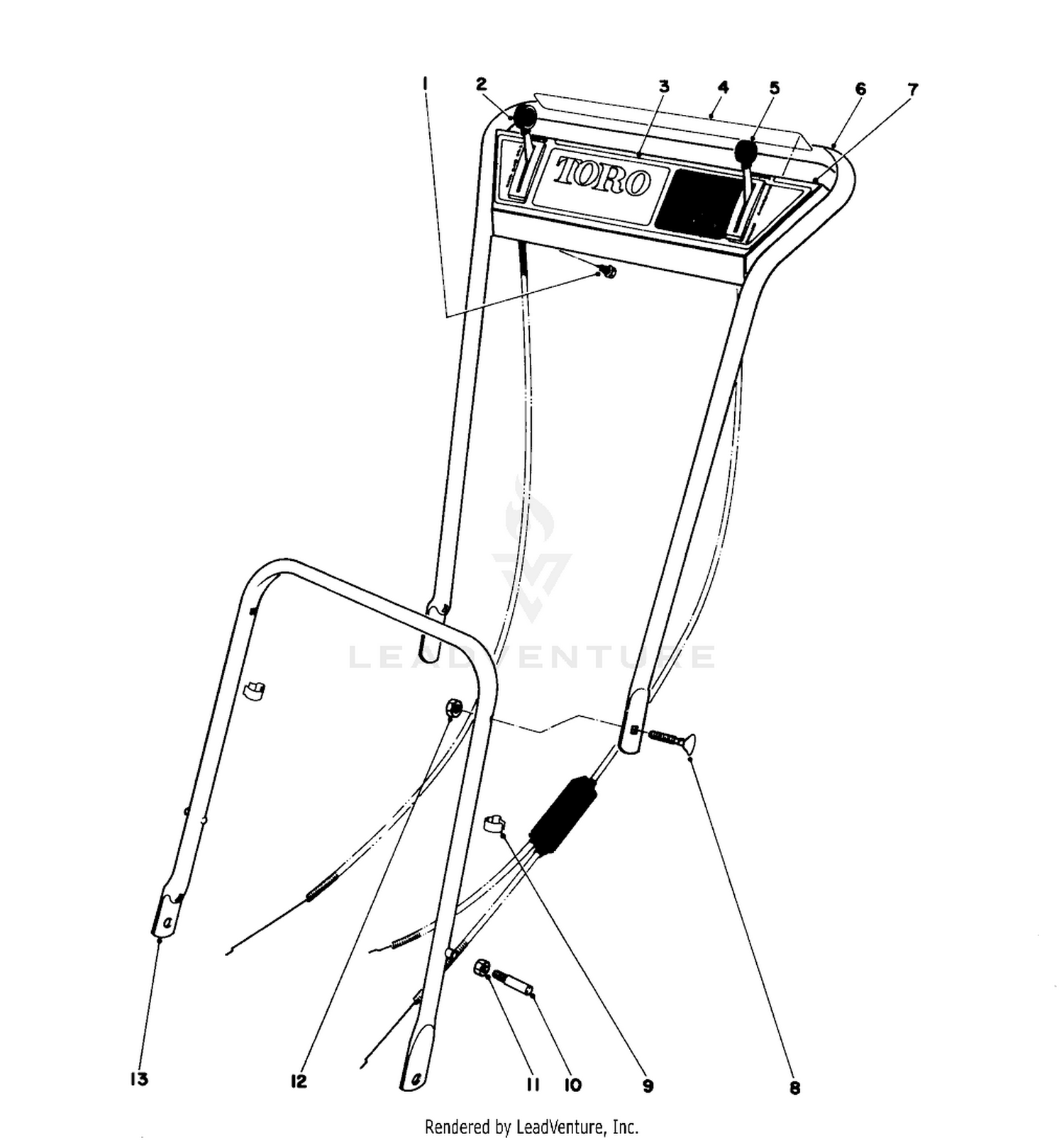 Handle Assembly Models 16073, 16173, 16273