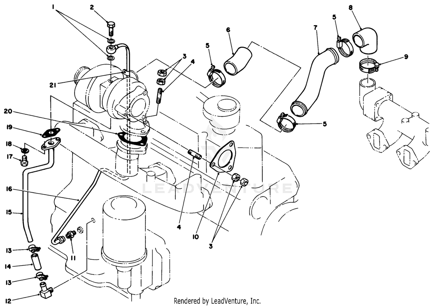 Turbocharger Oil Pipe Assembly