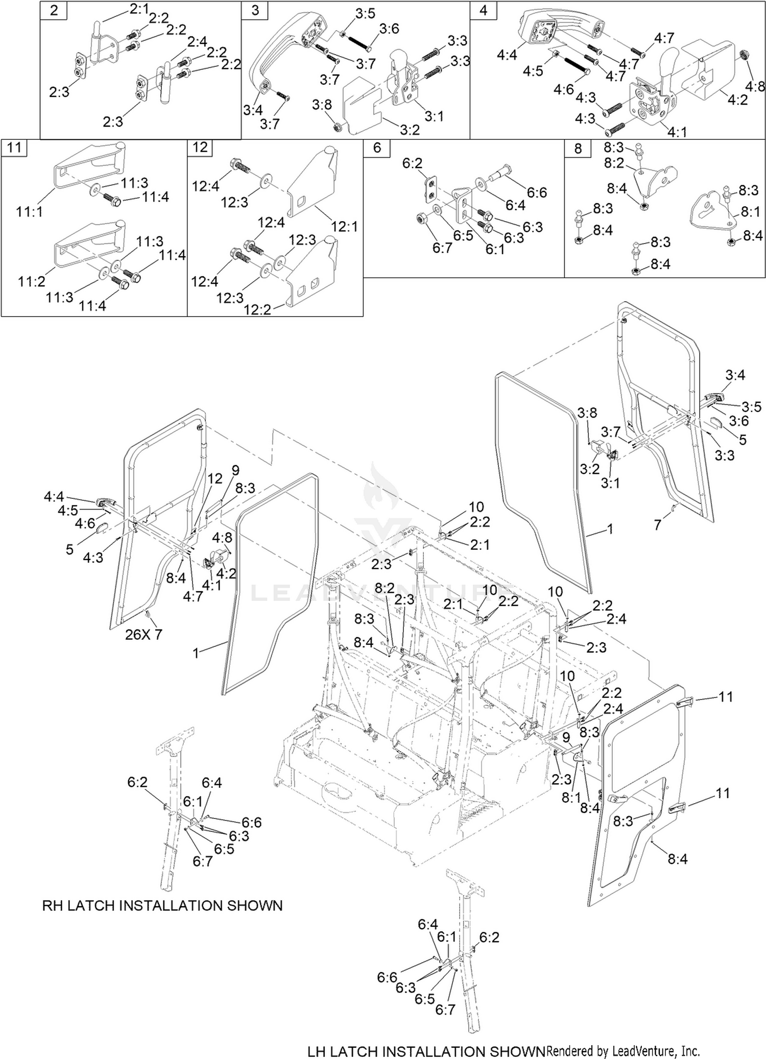 Polycarbonate Door Kit Assembly