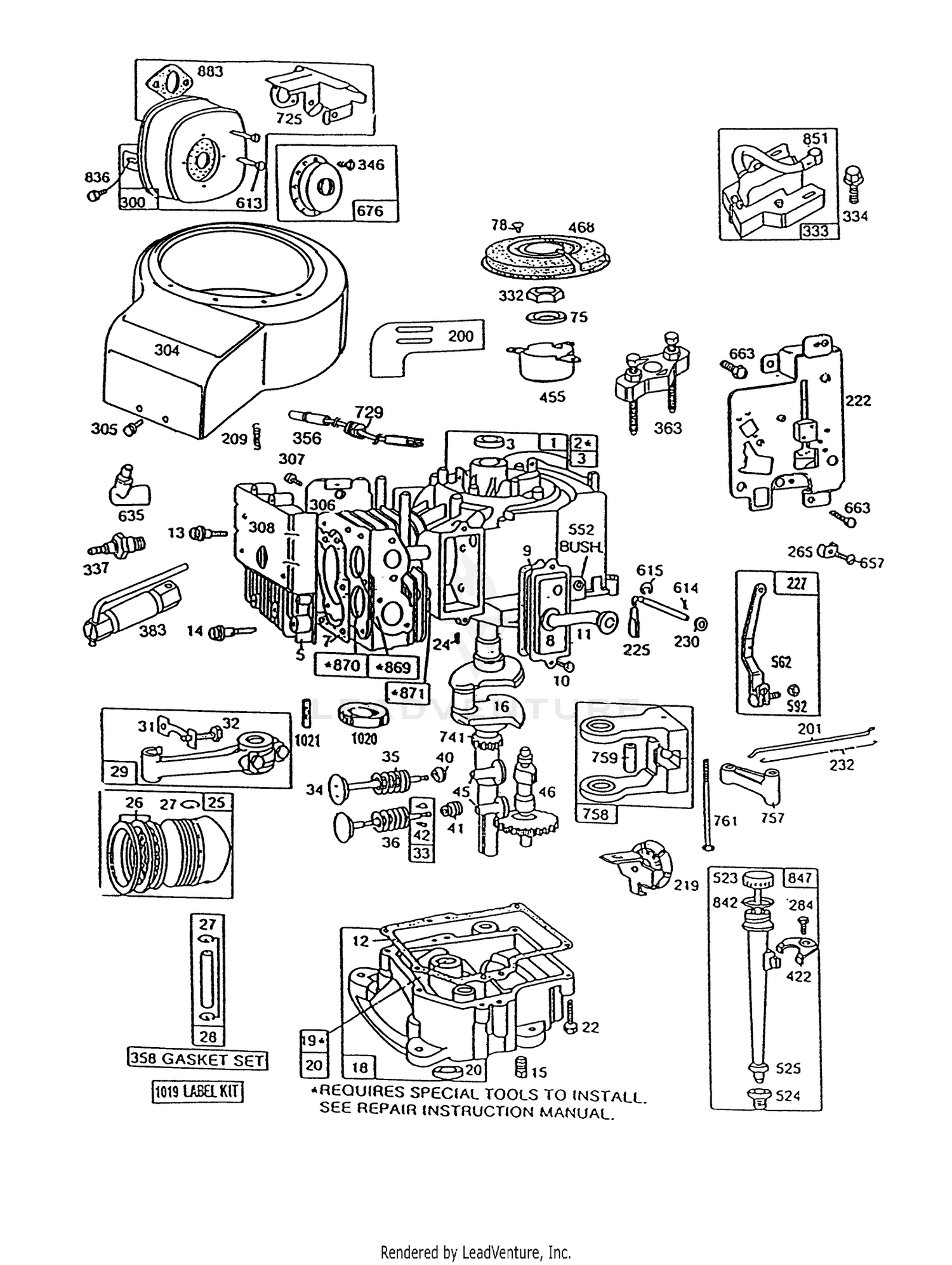 Briggs  Stratton Model No. 191707-6021-01