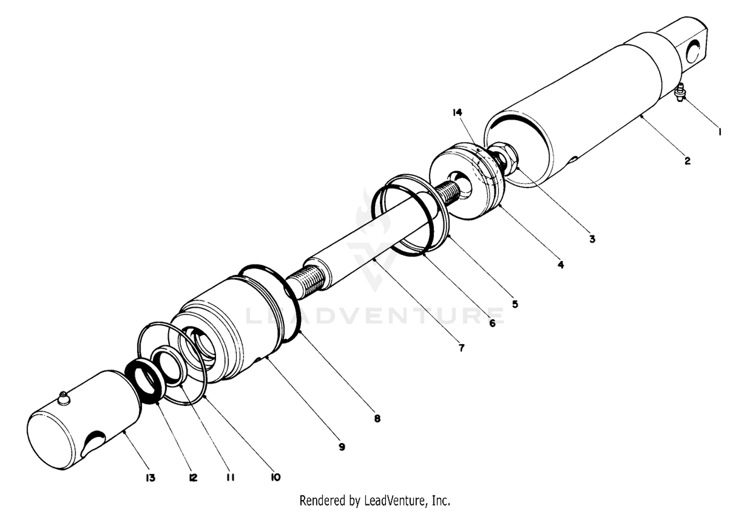 Hydraulic Cylinder Assembly-21-0390