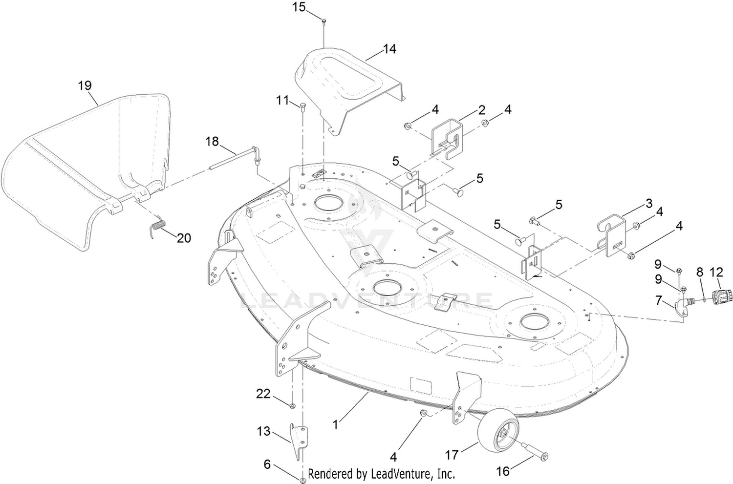50 Inch Deck Assembly