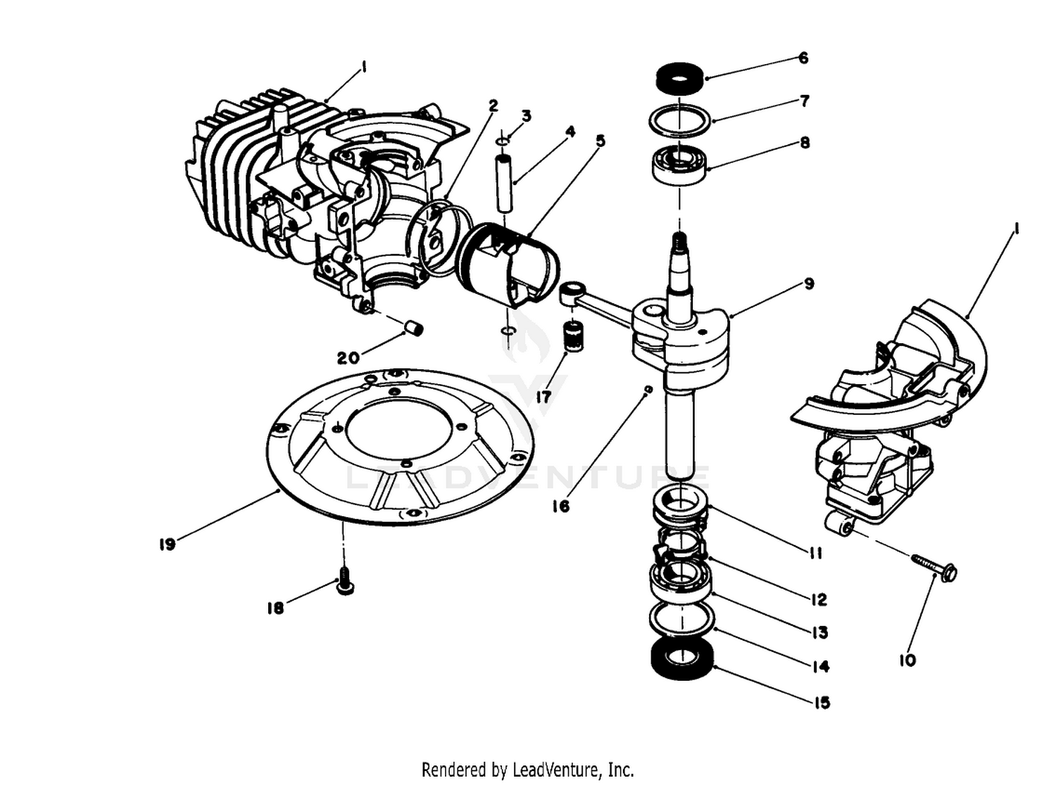 Crankshaft Assembly (model No. 47ph-7)