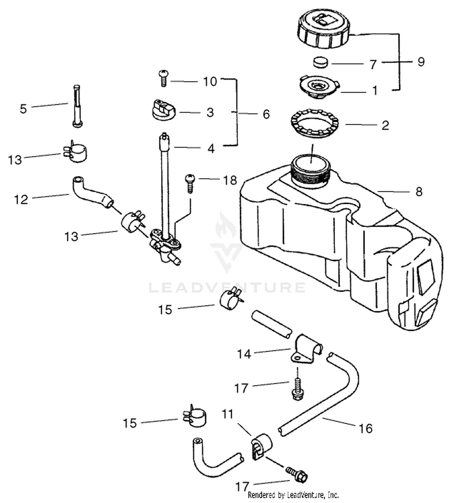 Fuel Tank And Valve Assembly