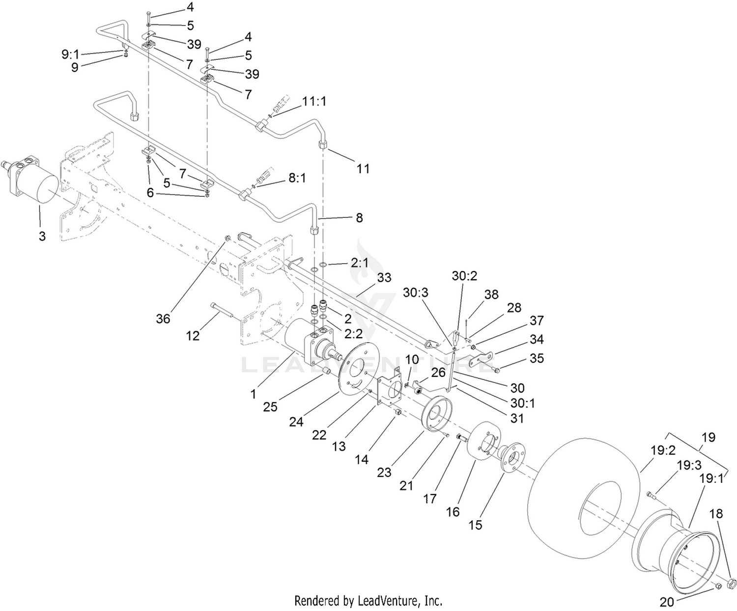 Front Wheel and Brake Assembly