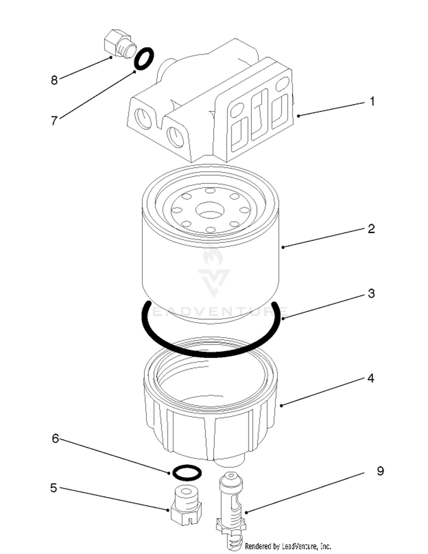 Water/fuel Separator Assembly No. 98-9305