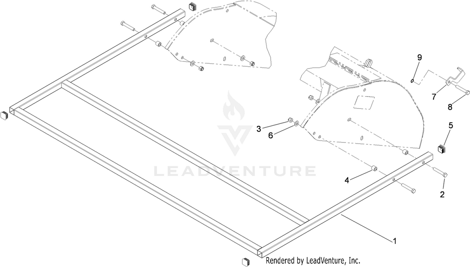 Rear Guard Kit No. 119-1011