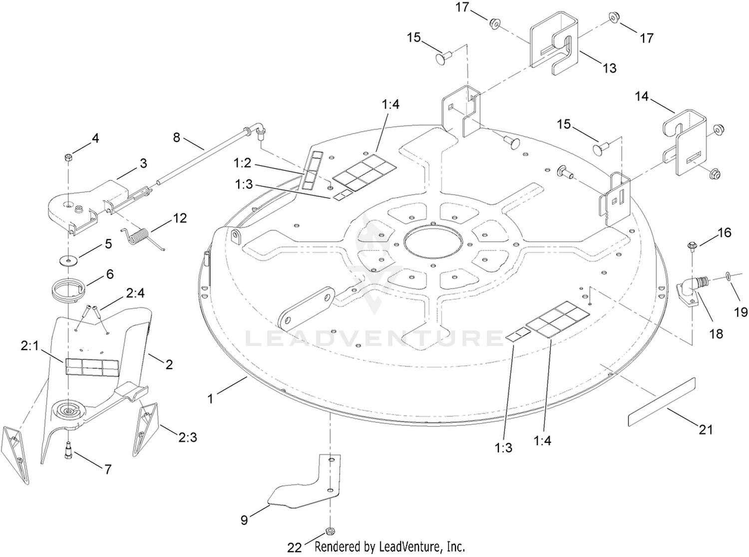 32 Inch Deck Assembly