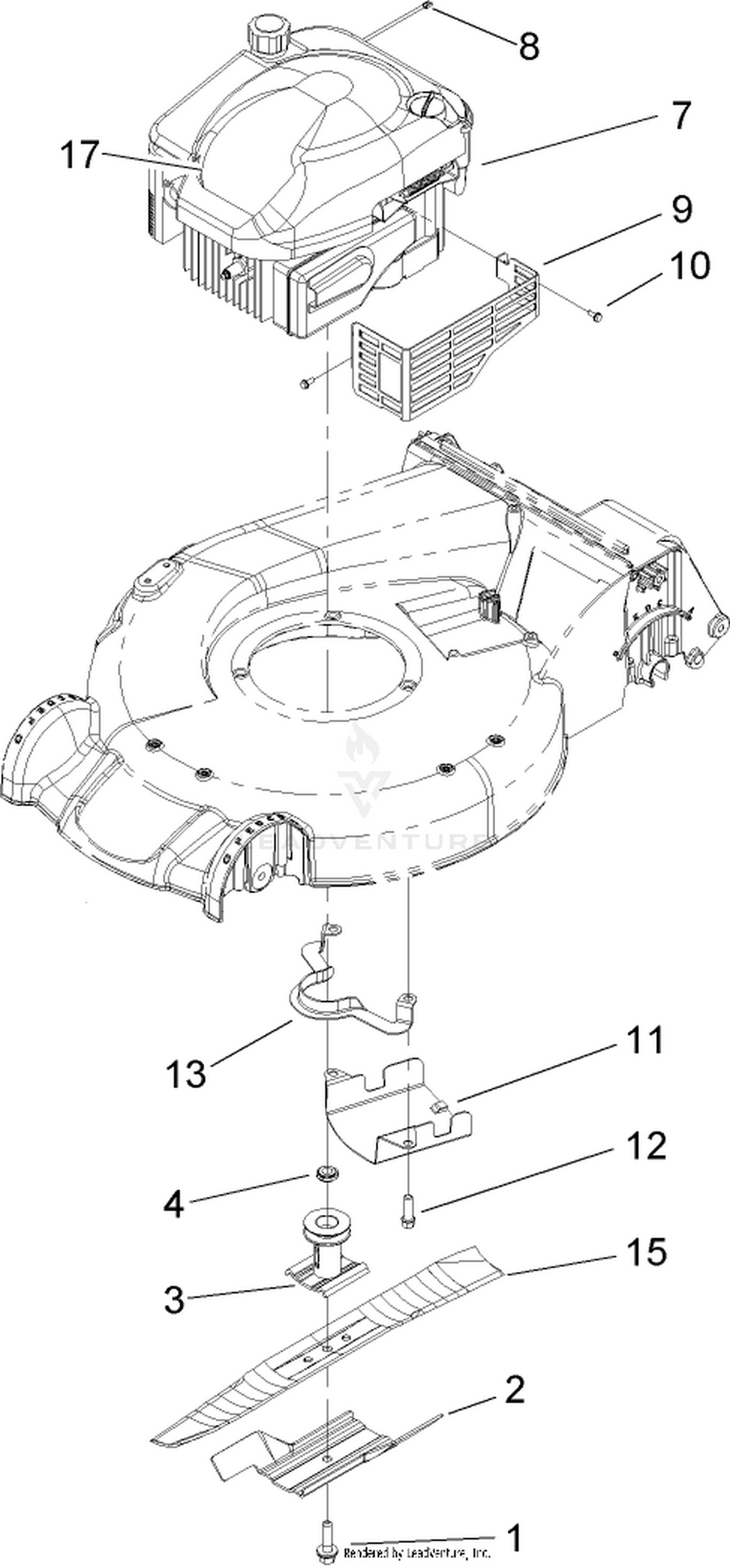Engine and Blade Assembly
