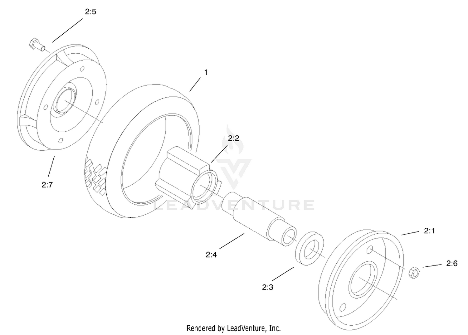 Rear Wheel  Tire Assembly