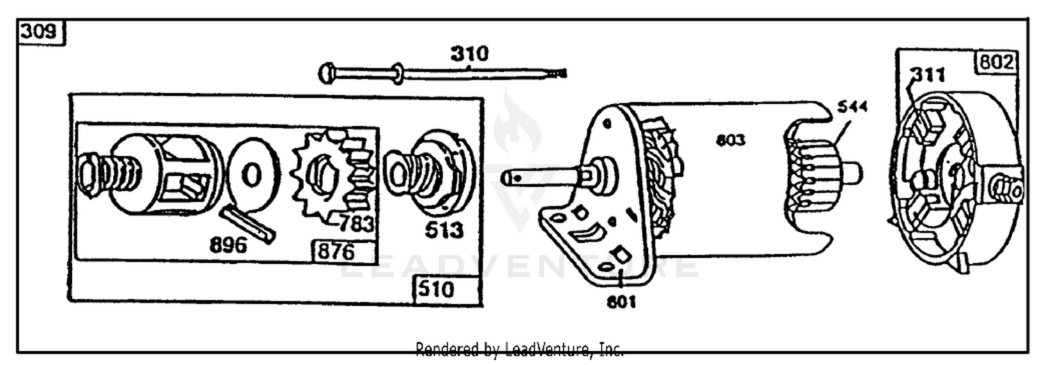 Starter-Briggs  Stratton No. 191707-0121-01