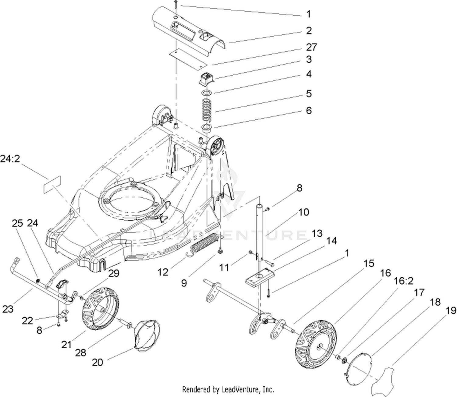 Height-of Cut and Wheel Assembly