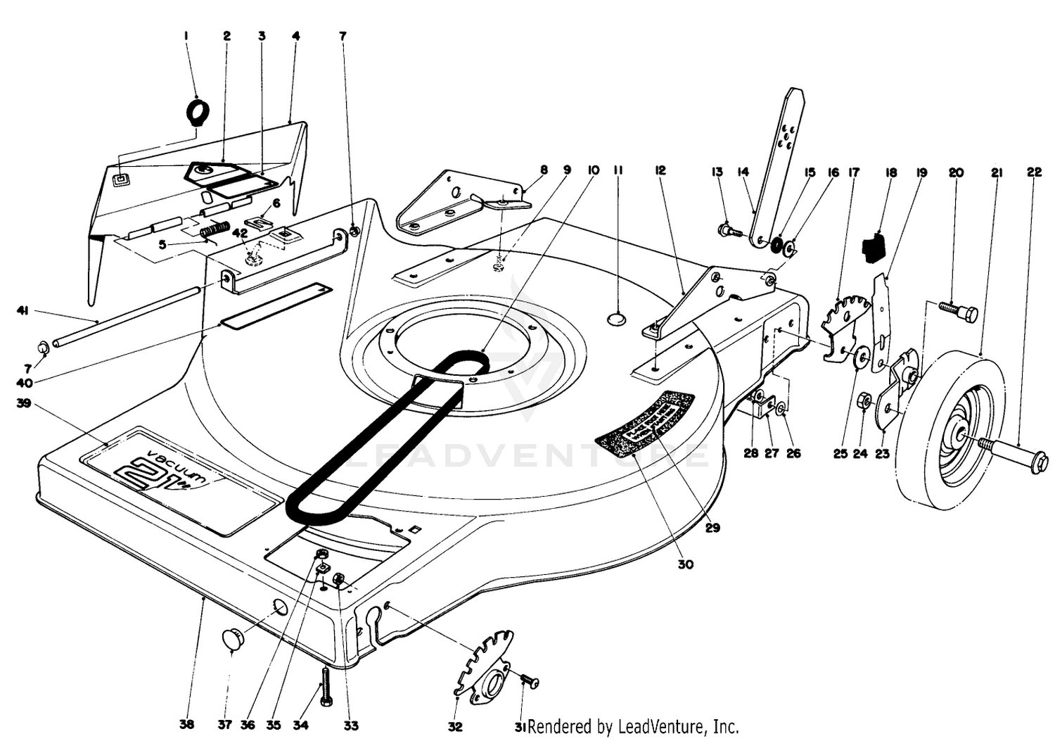 Mower Housing Assembly-Model 16870