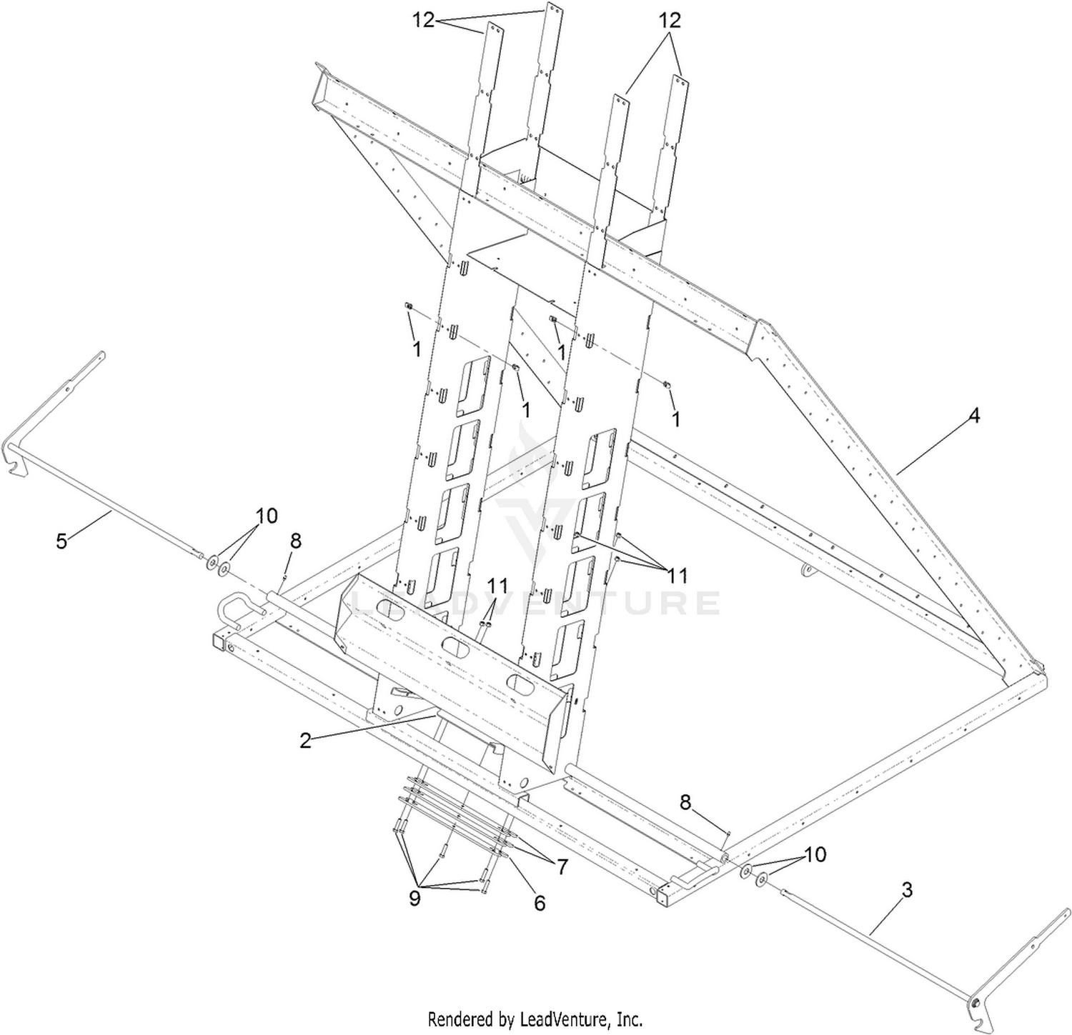 Hopper Frame Assembly No. 120-6150