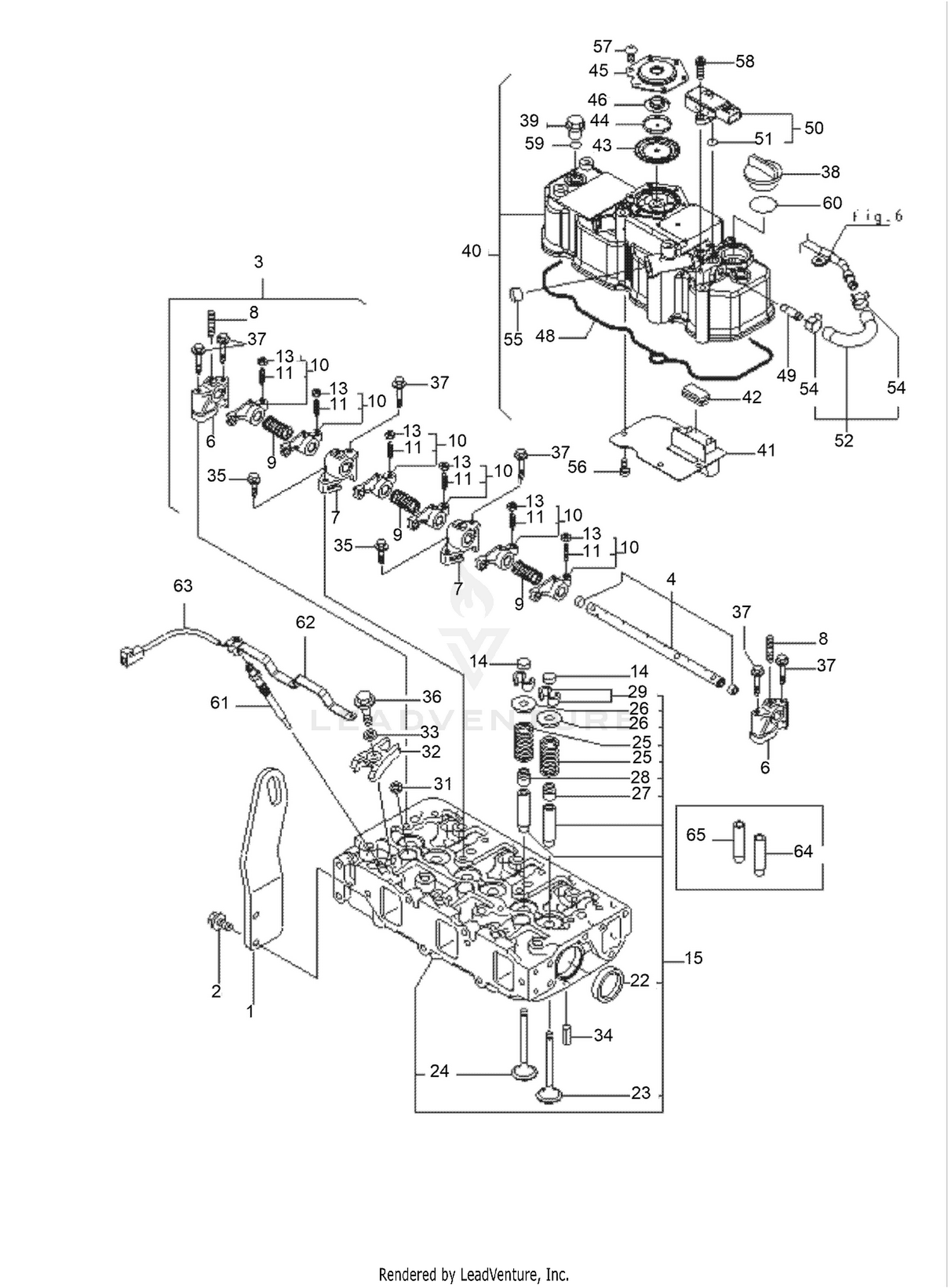 Cylinder Head and Bonnet Assembly