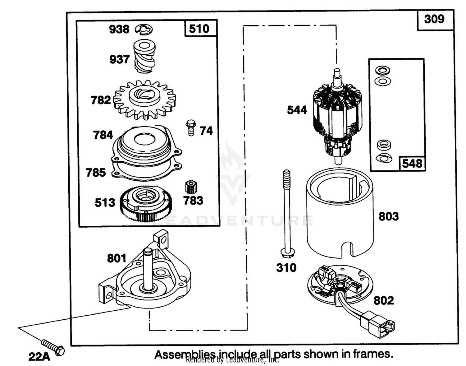 Engine Briggs  Stratton Model 122707-3187-01 8