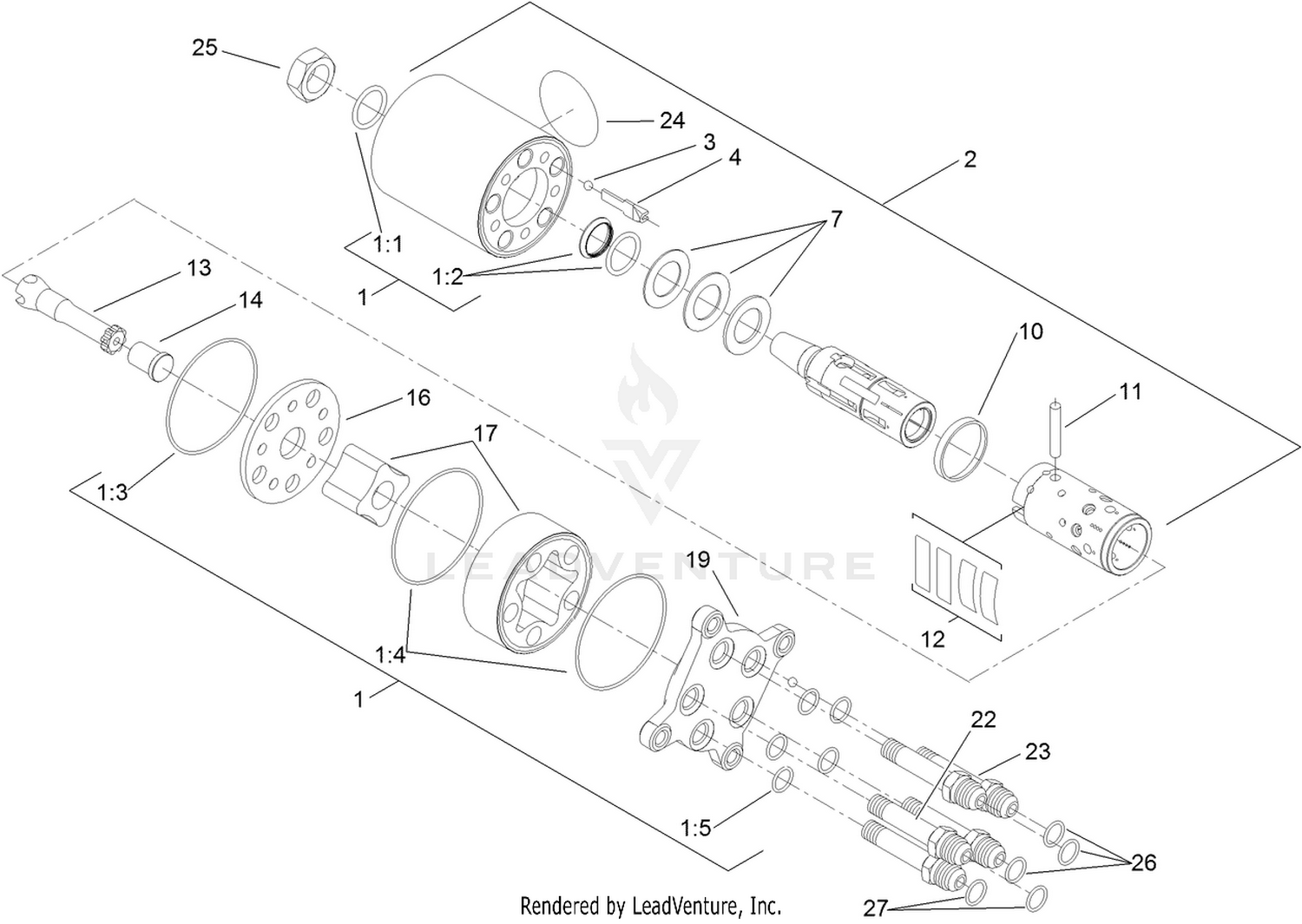 Steering Valve Assembly No. 121-7856