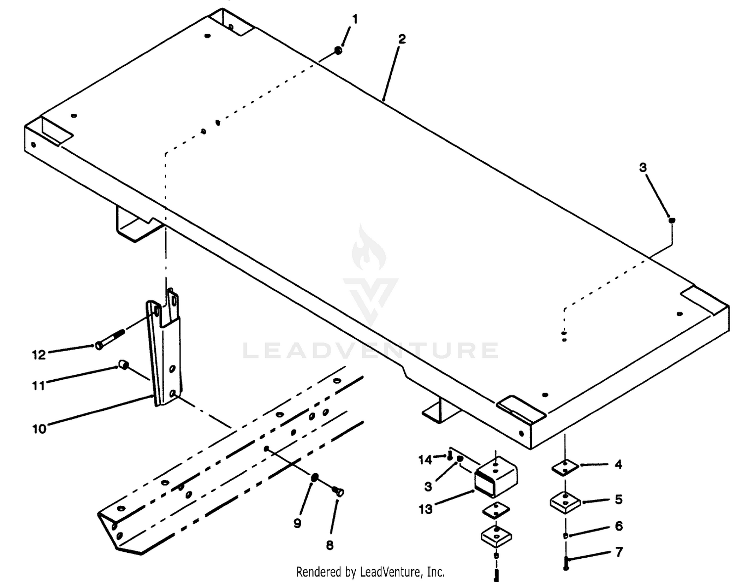 1/3 Area Flatbed Assembly