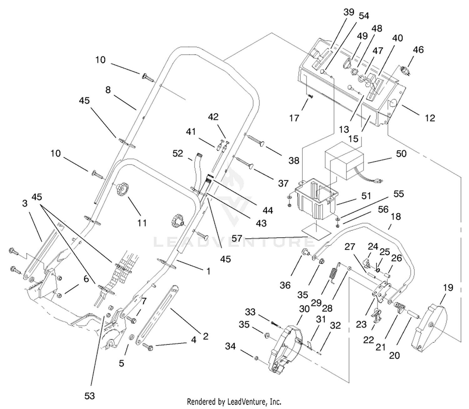 Handle Assembly (model No. 20483 Only)