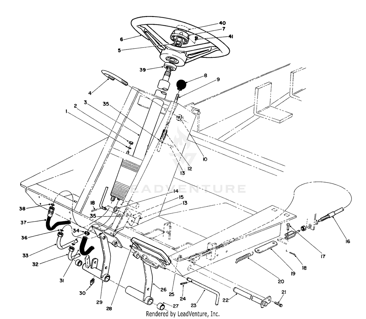 POWER STEERING  BRAKE PEDAL ASSEMBLY