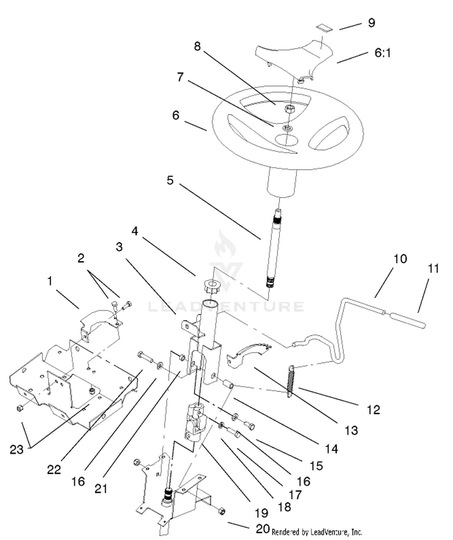 Steering Wheel And Tilt Assembly