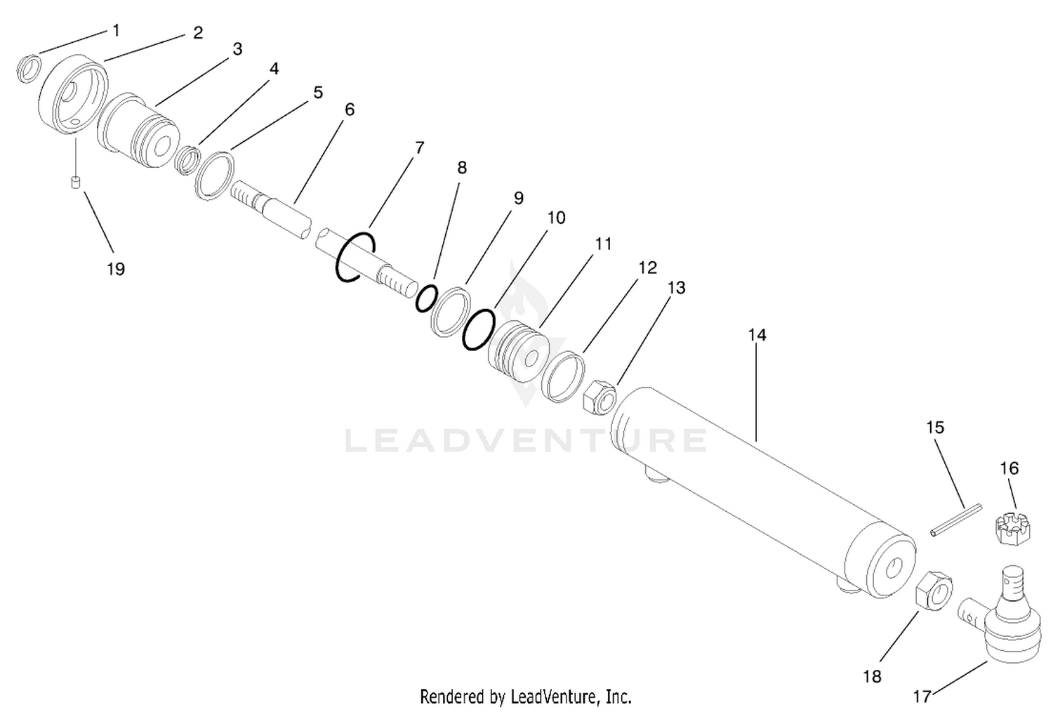 Steering Cylinder Assembly No. 93-5502