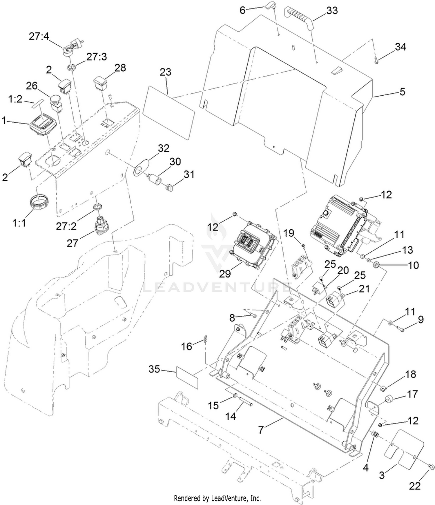 4 Wheel Drive Module Control and Relay Assembly